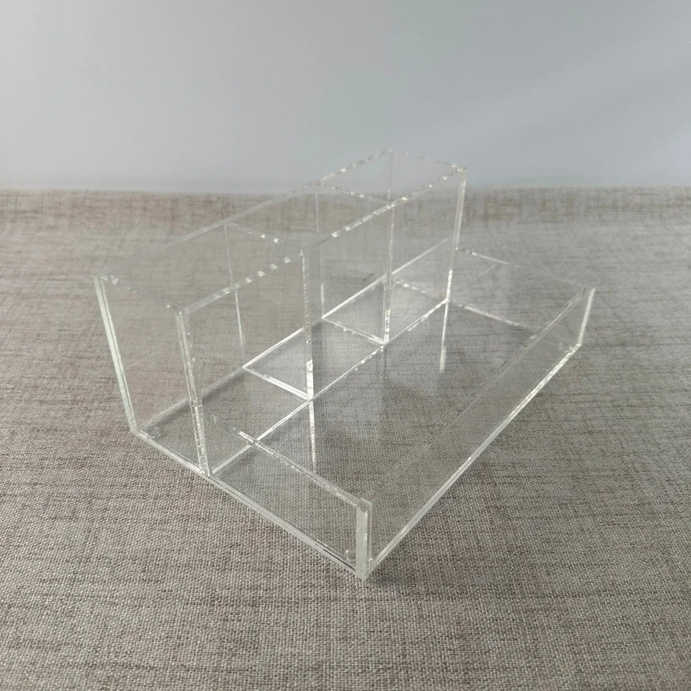 Clear Acrylic Vanity Organizer Makeup Cosmetic Desk Organizer